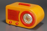 Stunning Fada 1000 Insert ’Bullet’ Catalin Radio Yellow + Red trim